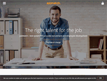 Tablet Screenshot of jobmatchtalent.com